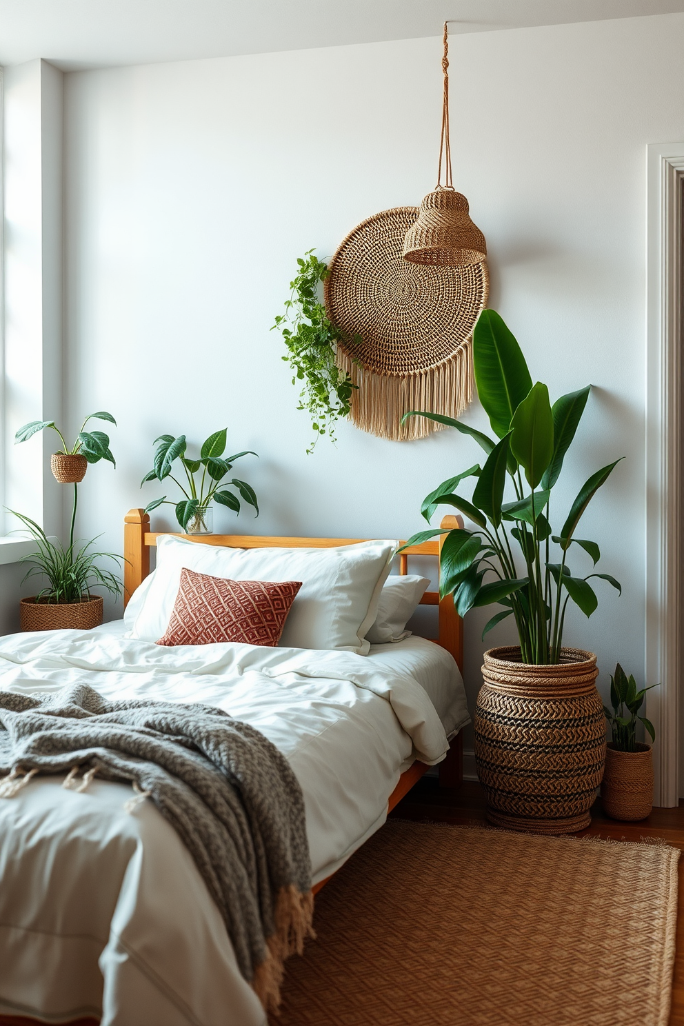 10 Dreamy Ideas to Create Your Perfect Boho Style Bedroom - 2. Natural Elements: Incorporating Plants for Freshness and Life