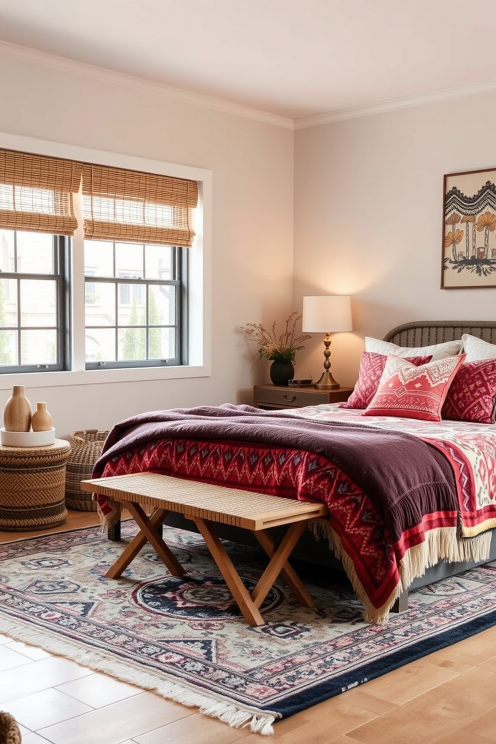 10 Dreamy Ideas to Create Your Perfect Boho Style Bedroom - 8. Statement Rugs: Layering Patterns to Define Your Space