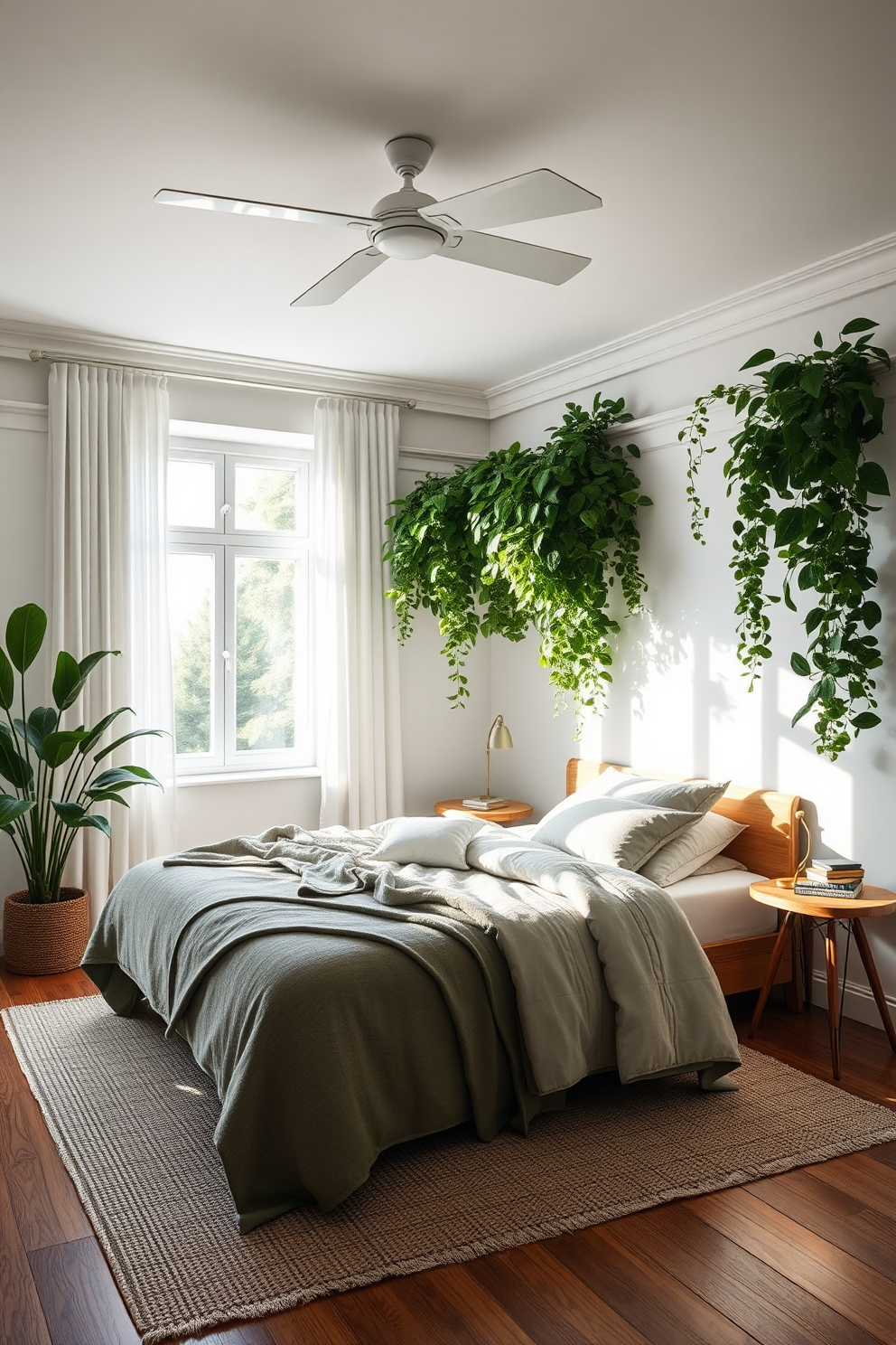 5 Bright and Cheerful Ideas for a Radiant Bedroom Makeover - 5. Lush Greenery: Bring the Outdoors Inside