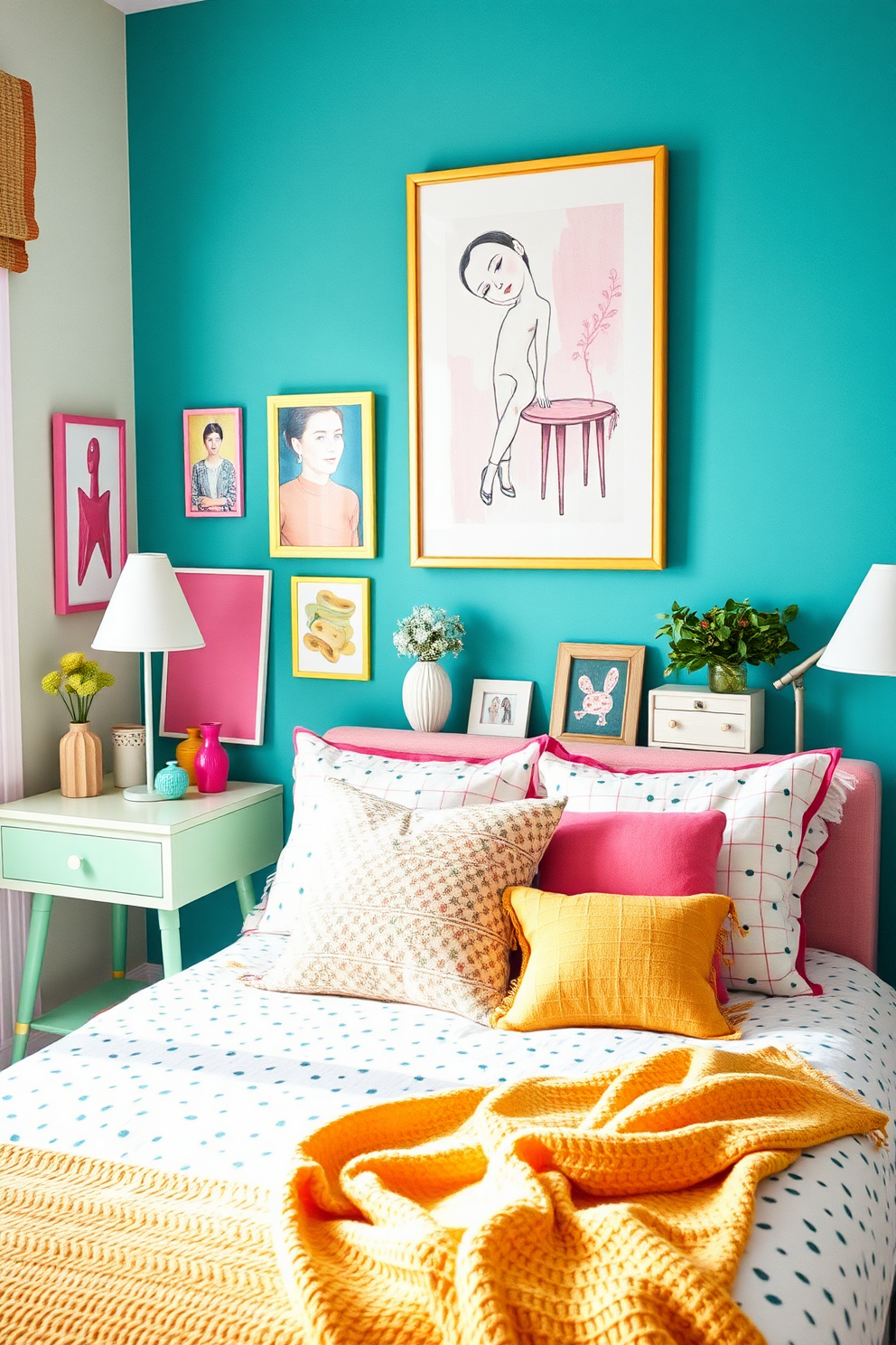 5 Bright and Cheerful Ideas for a Radiant Bedroom Makeover - 3. Whimsical Decor: Fun and Bright Accessories