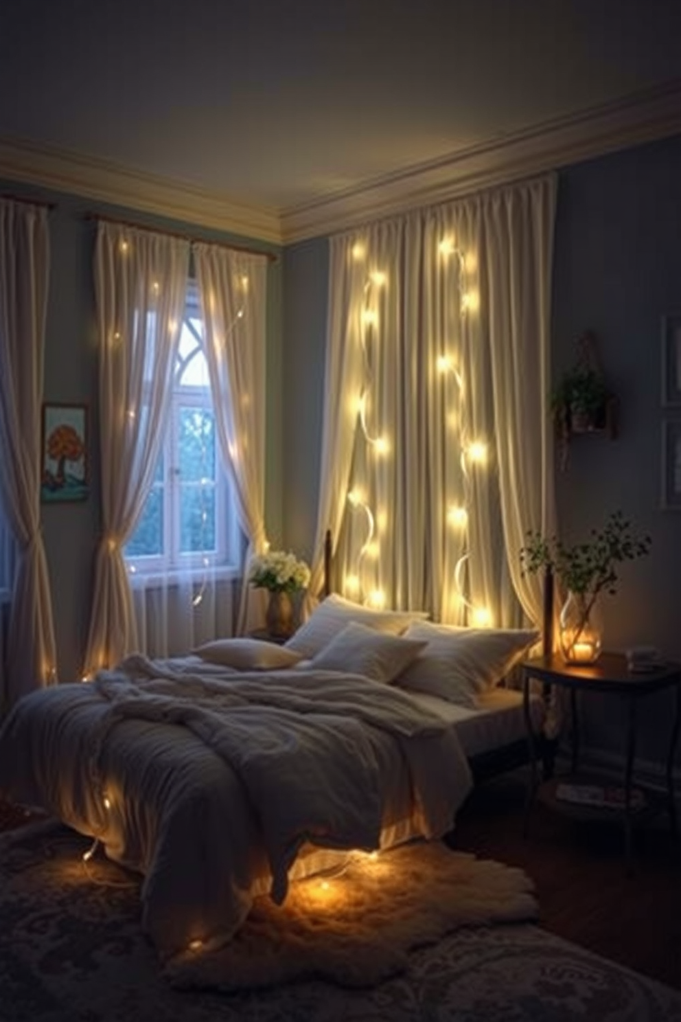 10 Enchanting Ideas to Create Your Mystical Bedroom - 1. Ethereal Fairy Lights