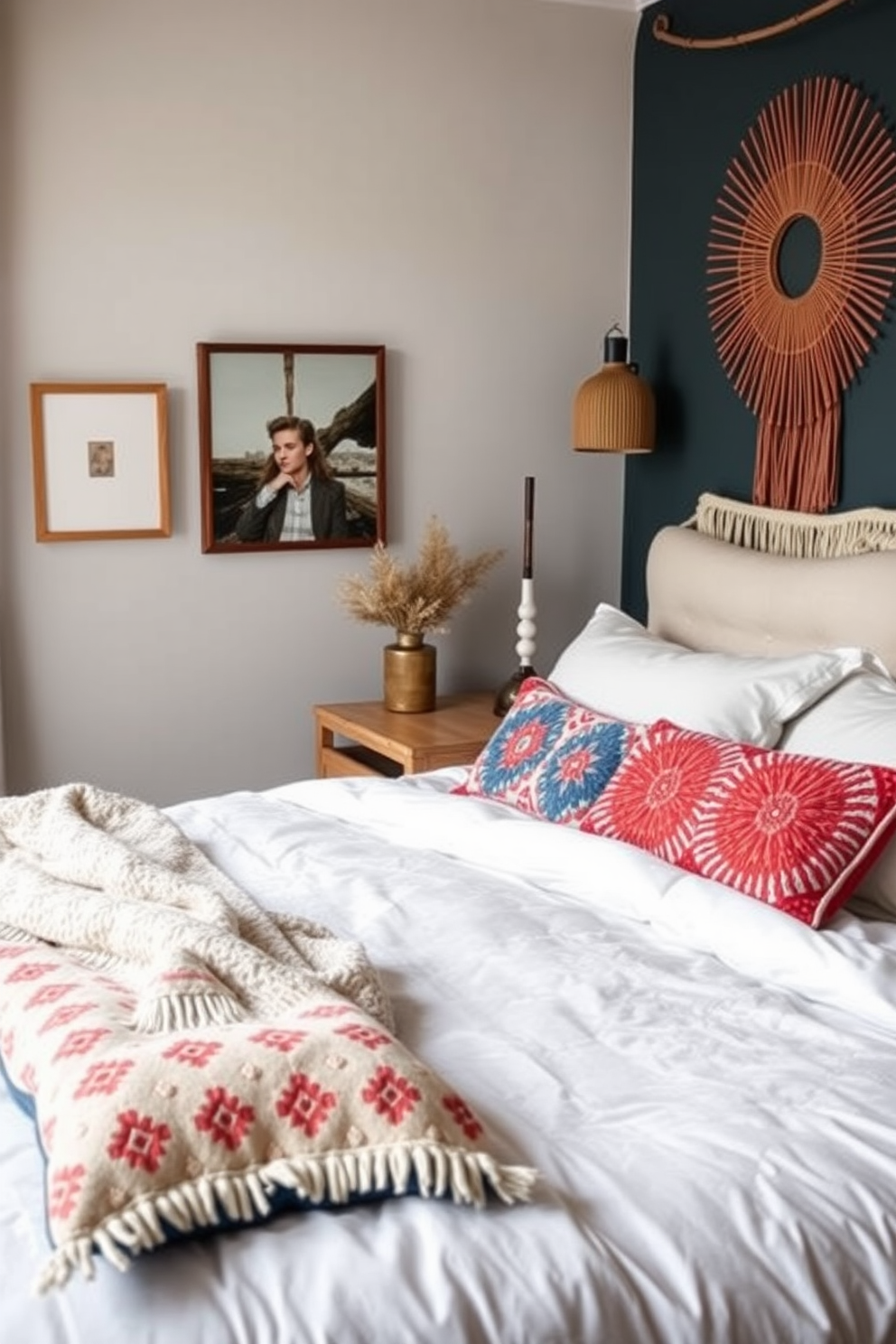 10 Dreamy Boho Bedroom Ideas for Trendy Teens - 9. Colorful Pillows: Add Comfort and Style
