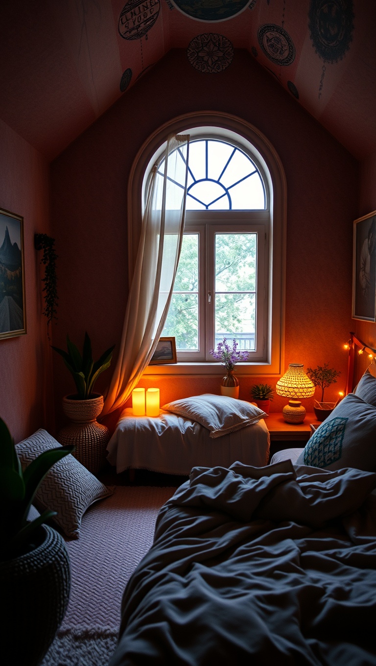 20 Artsy Creative Bedroom Ideas to Spark Your Imagination - 19. Dreamy Sensory Spaces: Create a Relaxing Nook