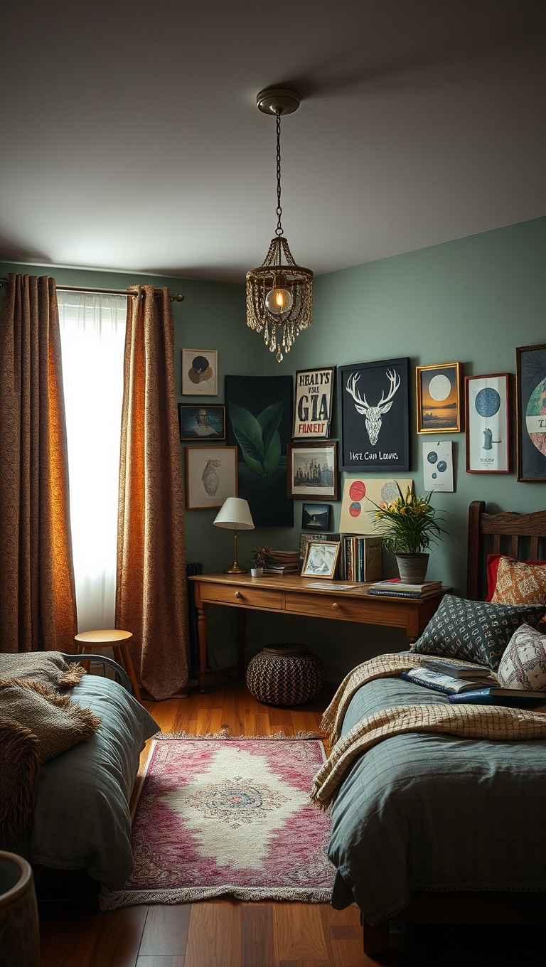 20 Artsy Creative Bedroom Ideas to Spark Your Imagination - 10. Upcycled Decor: Turn Old Items into New Treasures