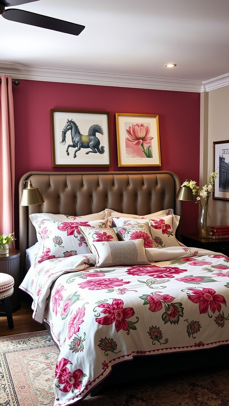 20 Artsy Creative Bedroom Ideas to Spark Your Imagination - 13. Personalized Bed Linens: Add Your Own Touch