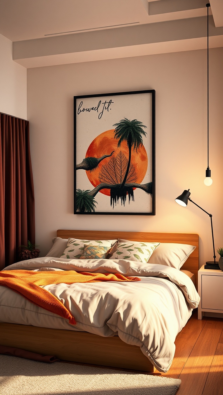 20 Artsy Creative Bedroom Ideas to Spark Your Imagination - 12. Wall Decals: Fun and Easy Art Solutions