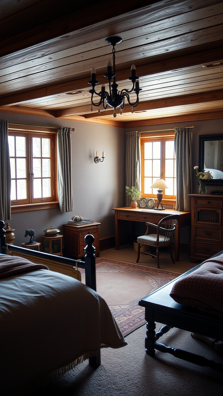 Cozy Up! 20 Fabulous Ideas for Chalet Style Bedrooms - 15. Personal Touches: Incorporate Family Heirlooms