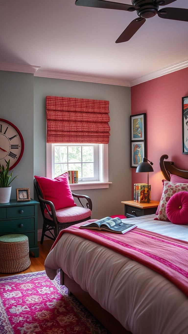 20 Vibrant Ideas for a Colorful Eclectic Bedroom - Design a Cozy Reading Nook