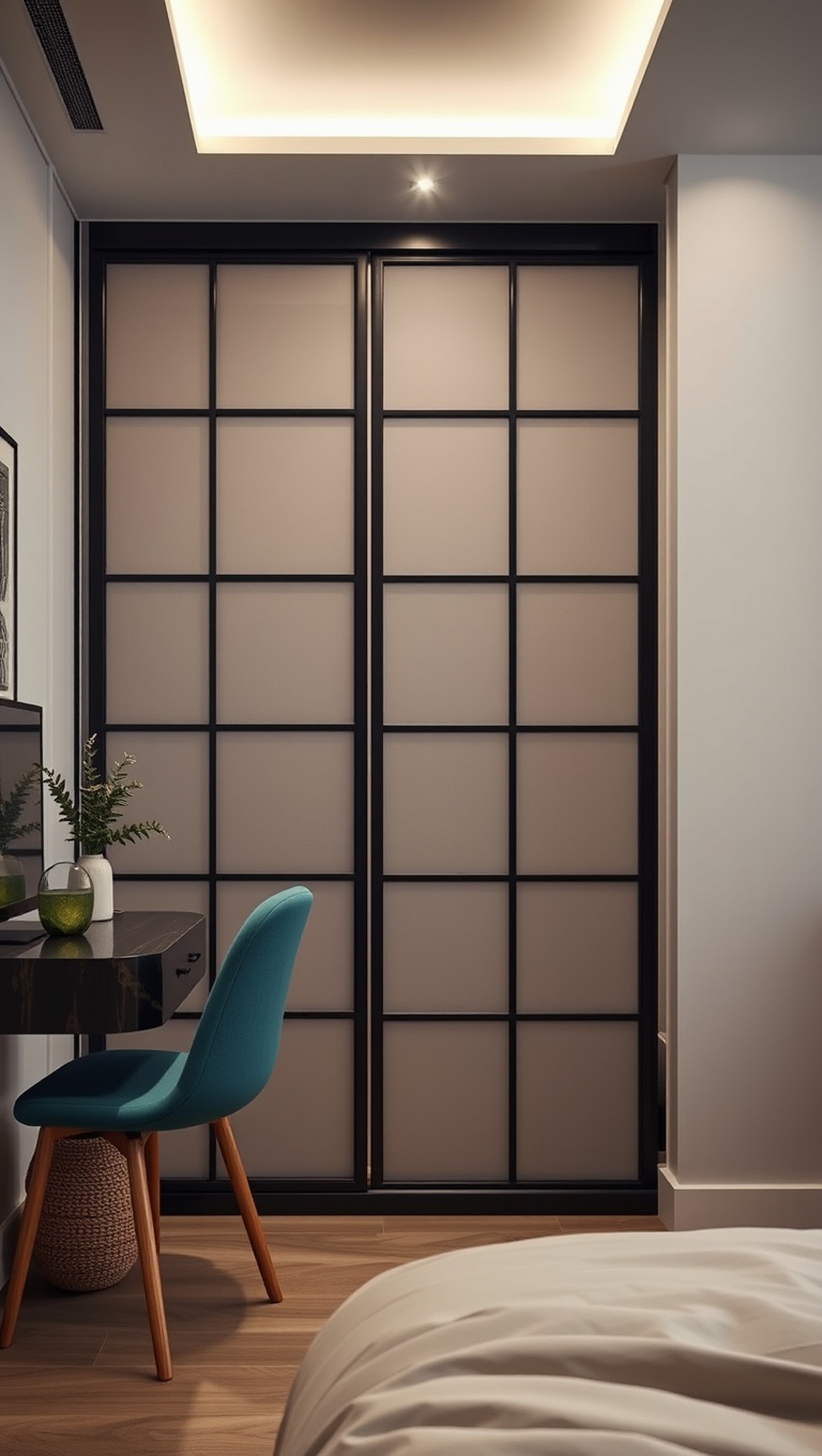 20 Creative Ideas for Stylish Compact Studio Bedrooms - 6. Use Decorative Room Dividers