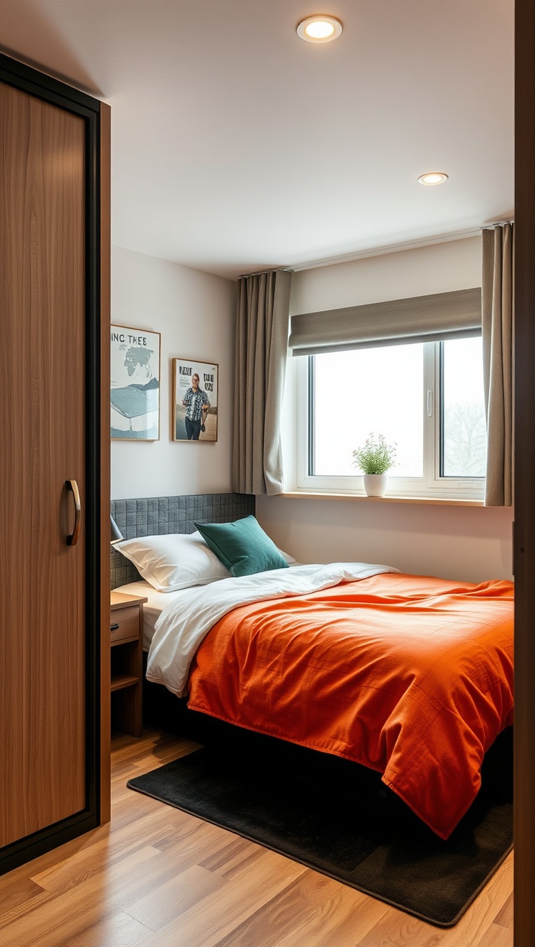20 Creative Ideas for Stylish Compact Studio Bedrooms - 9. Choose Under-Bed Storage Solutions