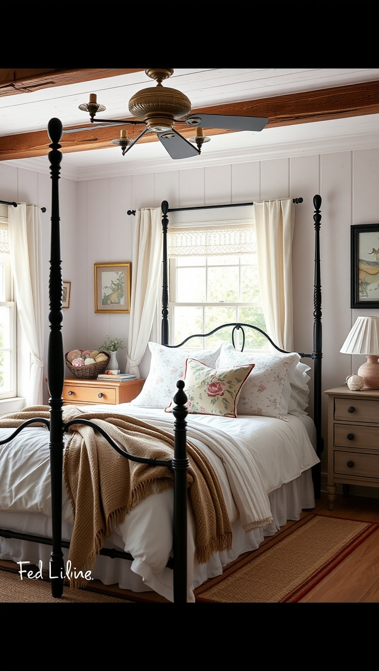 20 Charming Ideas for Your Dream Country Cottage Bedroom - 19. Adorable Cottage Accents