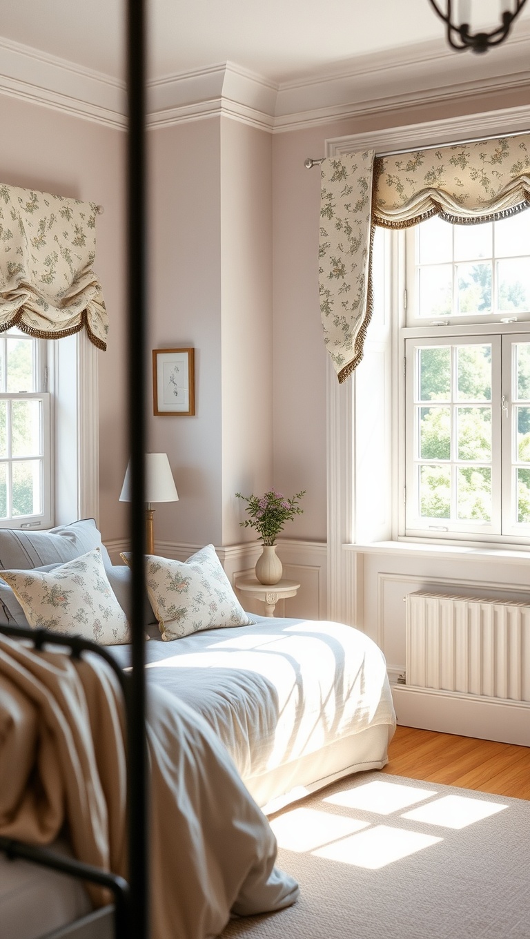 20 Charming Ideas for Your Dream Country Cottage Bedroom - 7. Bright and Cheerful Window Treatments