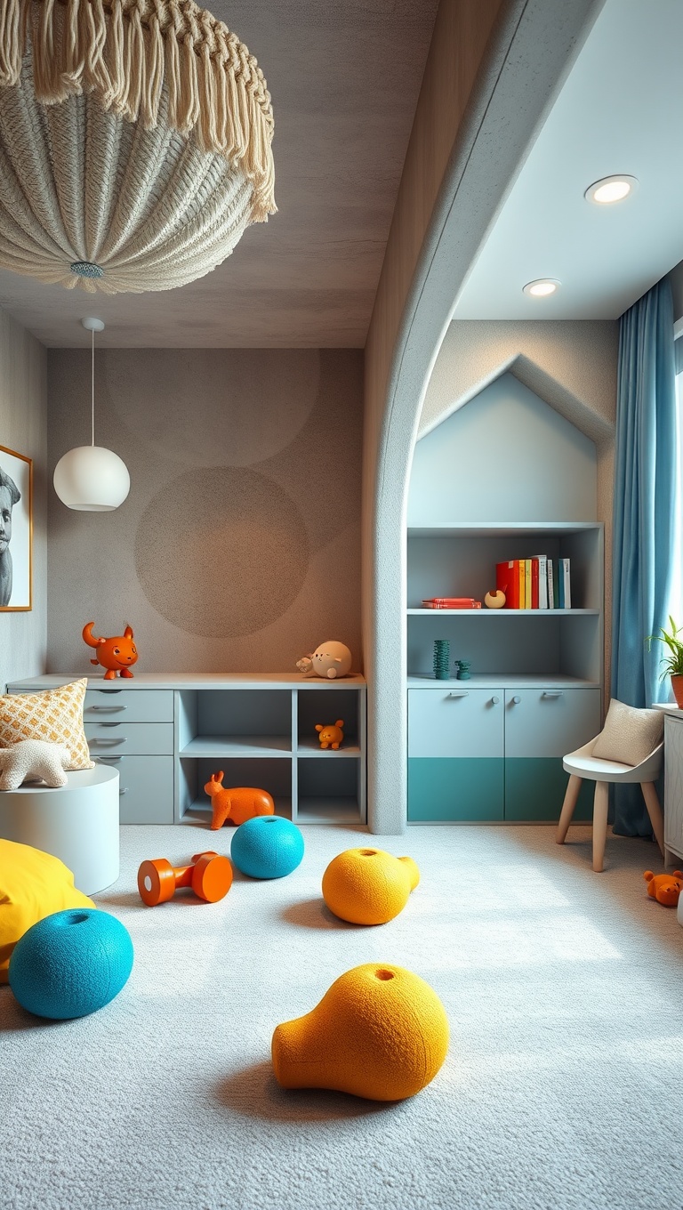 20 Playful Ideas to Transform Your Child's Bedroom into a Creative Playroom - 19. Sensory Play Area with Textures