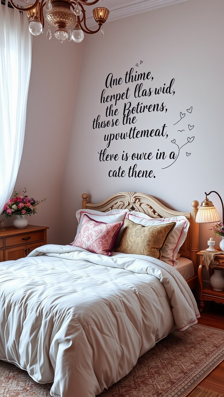 20 Enchanting Ideas for a Fairy Tale Inspired Bedroom - 19. Fairytale Quotes: Inspire with Words on Your Walls