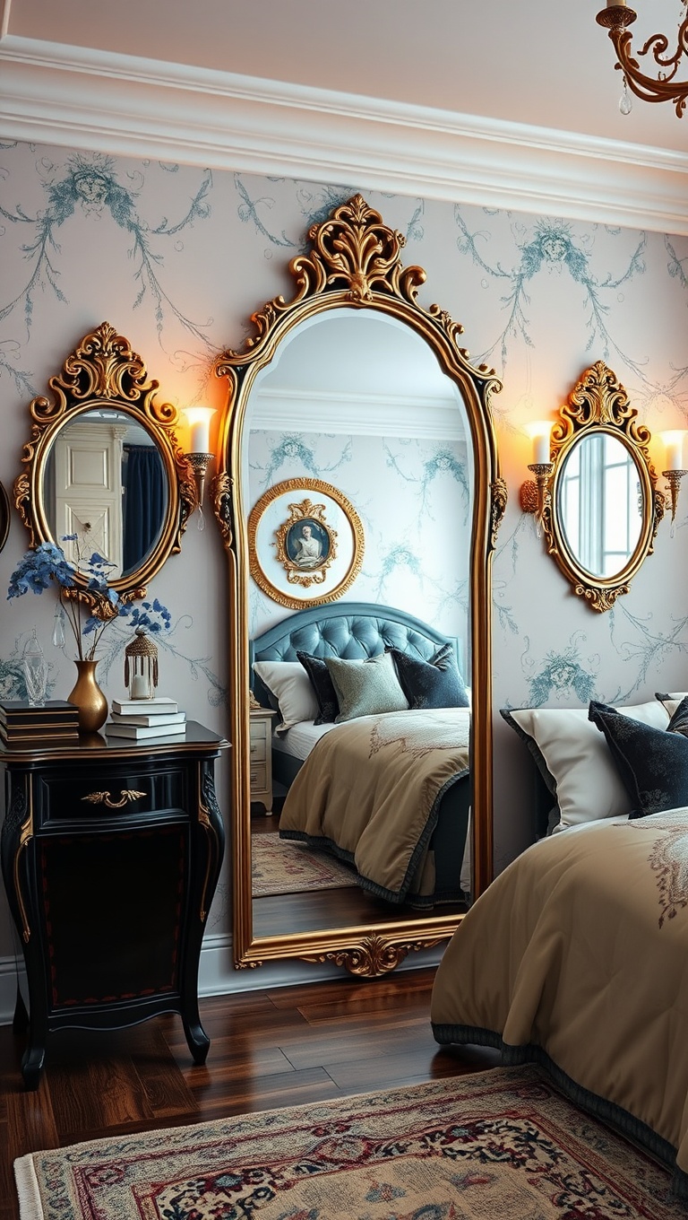 20 Enchanting Ideas for a Fairy Tale Inspired Bedroom - 11. Mystical Mirrors: Reflecting Your Fairy Tale Style