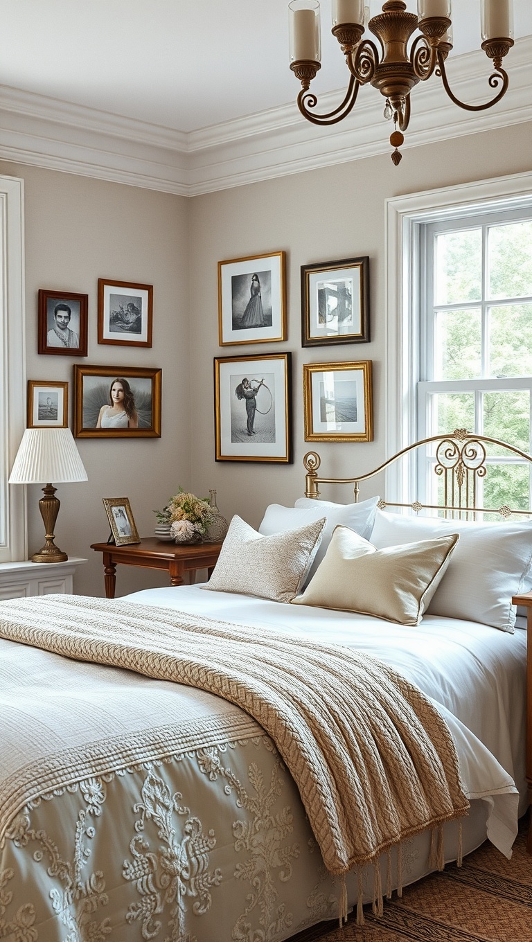 20 Charming Ideas for French Country Style Bedrooms - 20. Personal Touches: Display Your Memories
