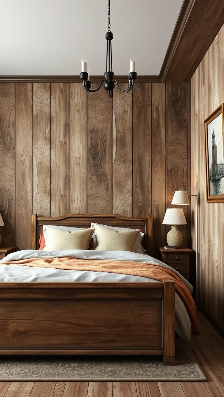 20 Charming Ideas for French Country Style Bedrooms - 10. Distressed Wood Accents: Nature’s Finery