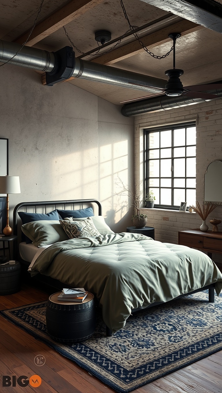 20 Inspiring Ideas to Create Your Dream Industrial Chic Bedroom - Repurposed Items for Unique Decor