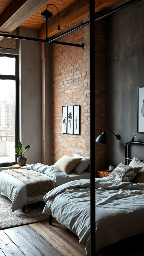 20 Inspiring Ideas to Create Your Dream Industrial Chic Bedroom ...