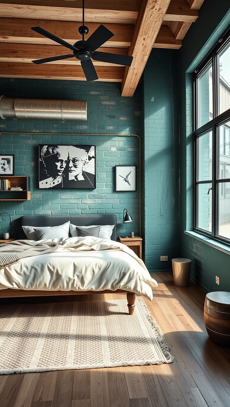 20 Inspiring Ideas to Create Your Dream Industrial Chic Bedroom - Mixing Old and New for Contrast