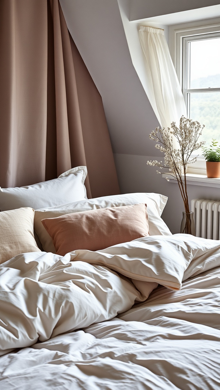20 Ways to Create a Cozy Layered Textiles Bedroom - 11. Dreamy Duvets: Choose Luxurious Fabrics for Ultimate Comfort