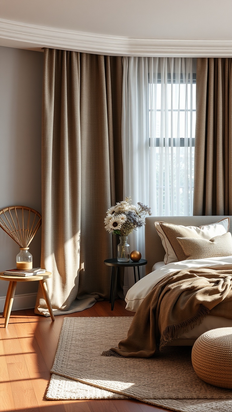 20 Ways to Create a Cozy Layered Textiles Bedroom - 10. Seasonal Switch: Change Fabrics with the Seasons