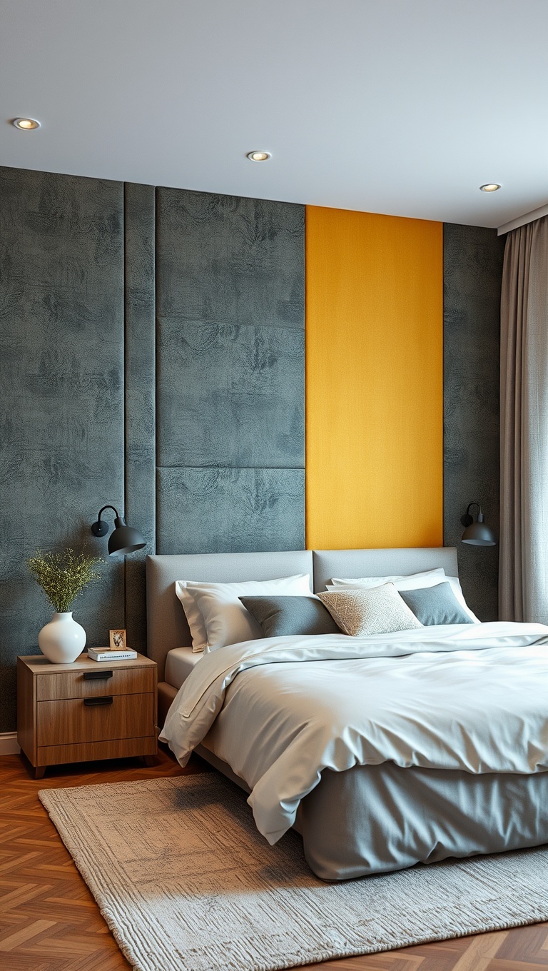 20 Ways to Create a Cozy Layered Textiles Bedroom - 7. Textured Walls: Use Fabric Panels for a Unique Touch