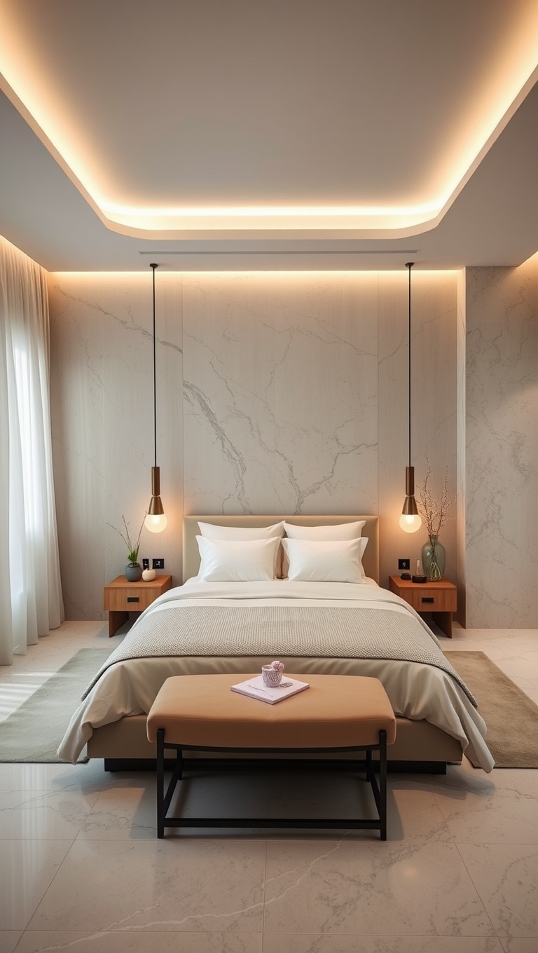 20 Dreamy Ideas to Transform Your Bedroom into a Luxury Spa Retreat - 13. Decluttered Space: Embrace Minimalism for Serenity