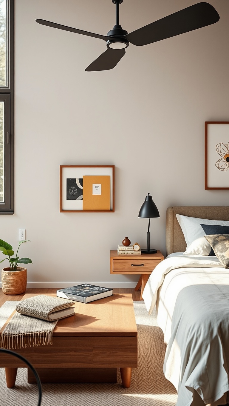 20 Fabulous Ideas to Make Your Mid-Century Modern Bedroom Shine! - 17. Keep the Space Clutter-Free