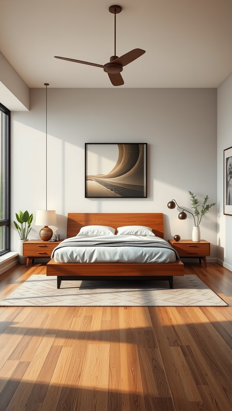 20 Fabulous Ideas to Make Your Mid-Century Modern Bedroom Shine! - 7. Go for a Sleek Platform Bed