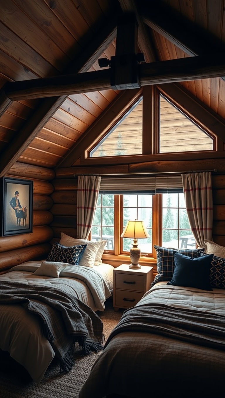 20 Cozy and Charming Ideas for Mountain Lodge Bedrooms - 7. Cozy Reading Nooks: Create a Perfect Escape