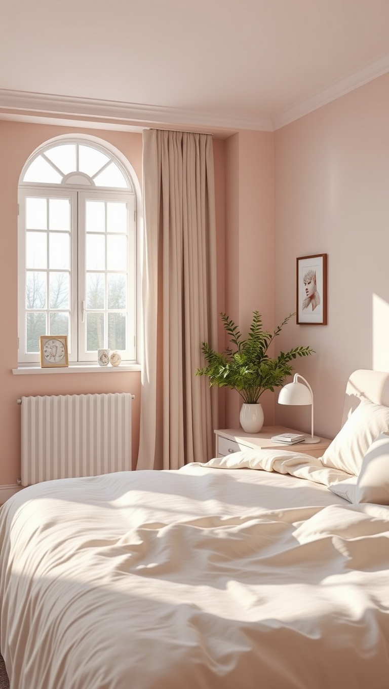 20 Dreamy Ideas for Pastel Color Bedrooms - 15. Minimalist Pastel: Less is More with Soft Hues