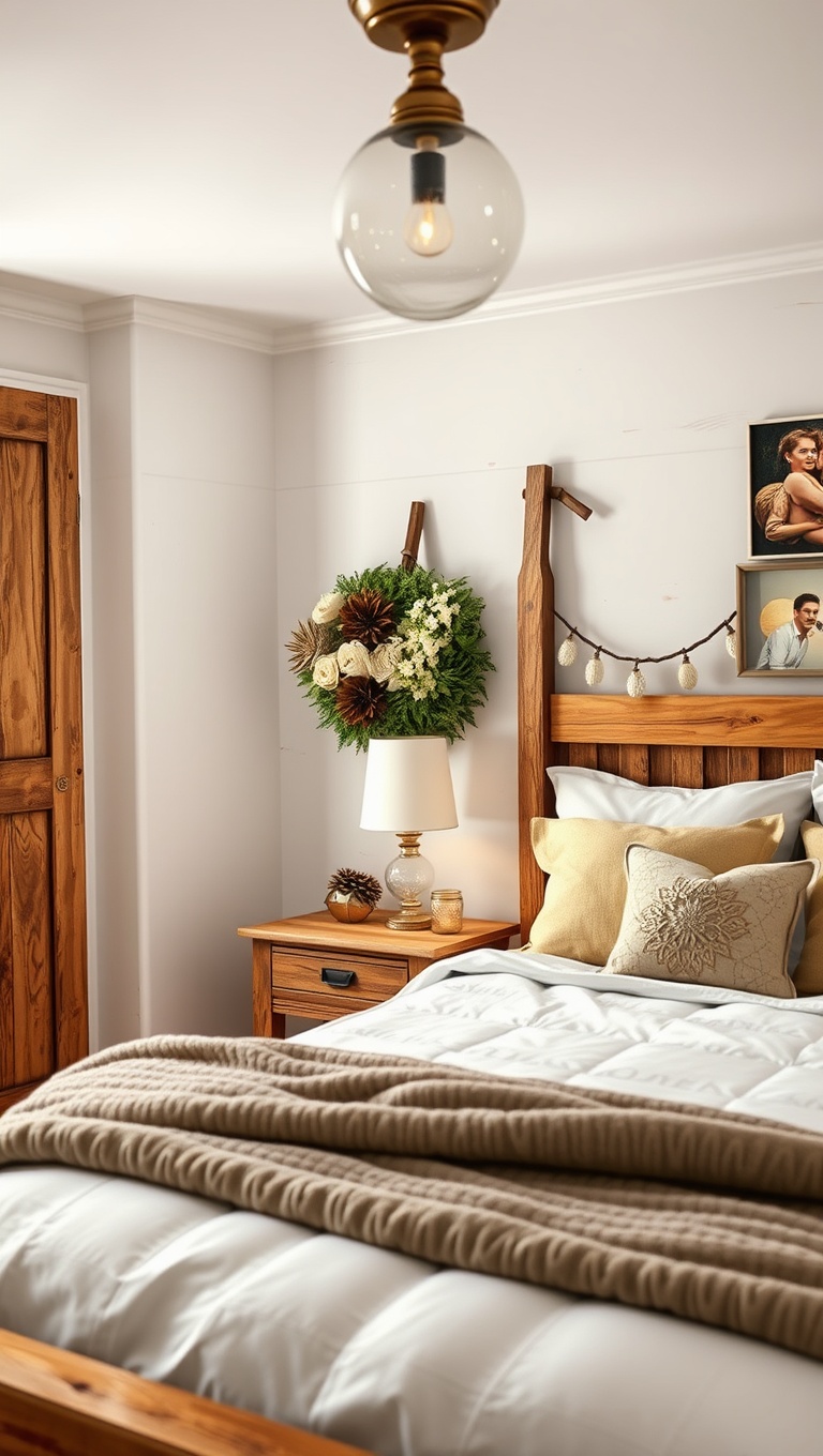 20 Charming Ideas to Create Your Rustic Farmhouse Bedroom - 6. Use Mason Jars for Charming Decor