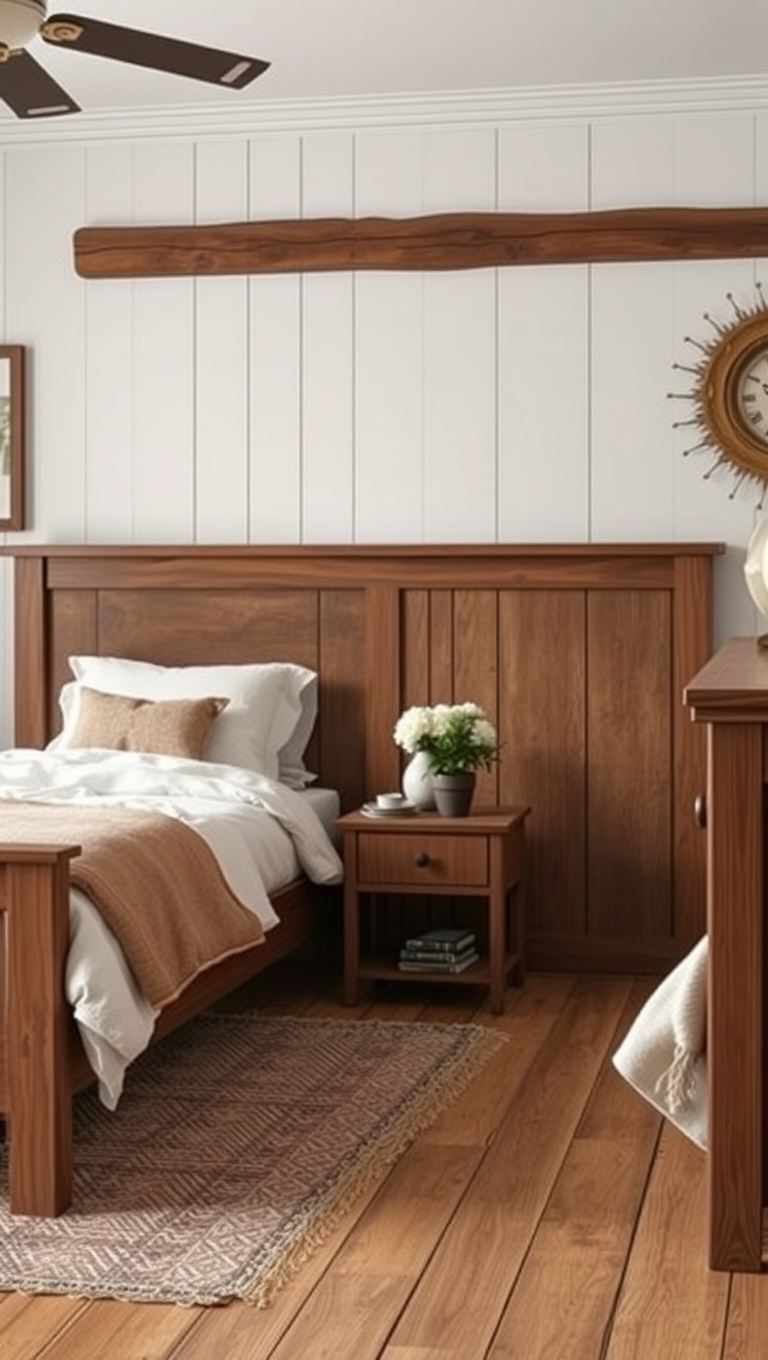 20 Charming Ideas to Create Your Rustic Farmhouse Bedroom - 4. Add Vintage Farmhouse Furniture