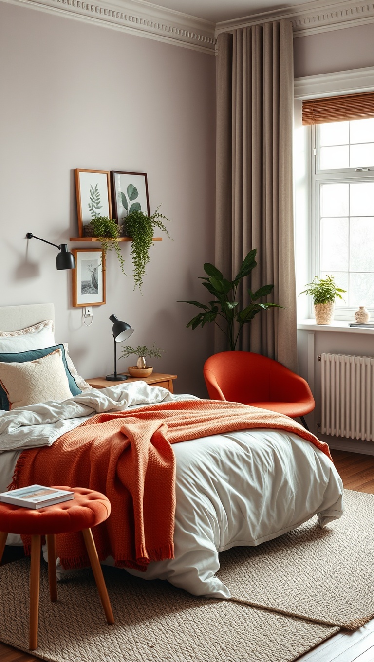 20 Bright Ideas for a Beautiful Scandinavian Style Bedroom - Infuse Your Personality with Color Accents