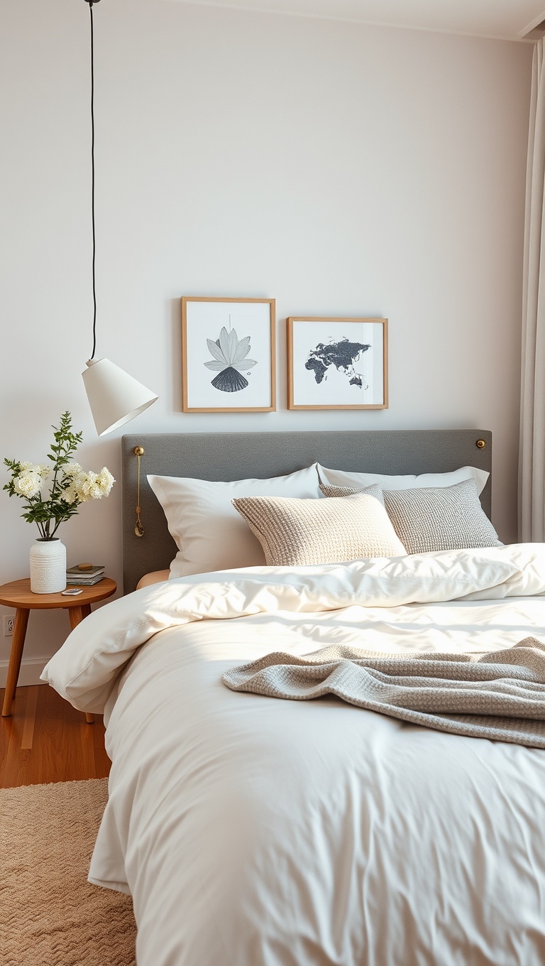 20 Bright Ideas for a Beautiful Scandinavian Style Bedroom - Invest in Quality Bedding