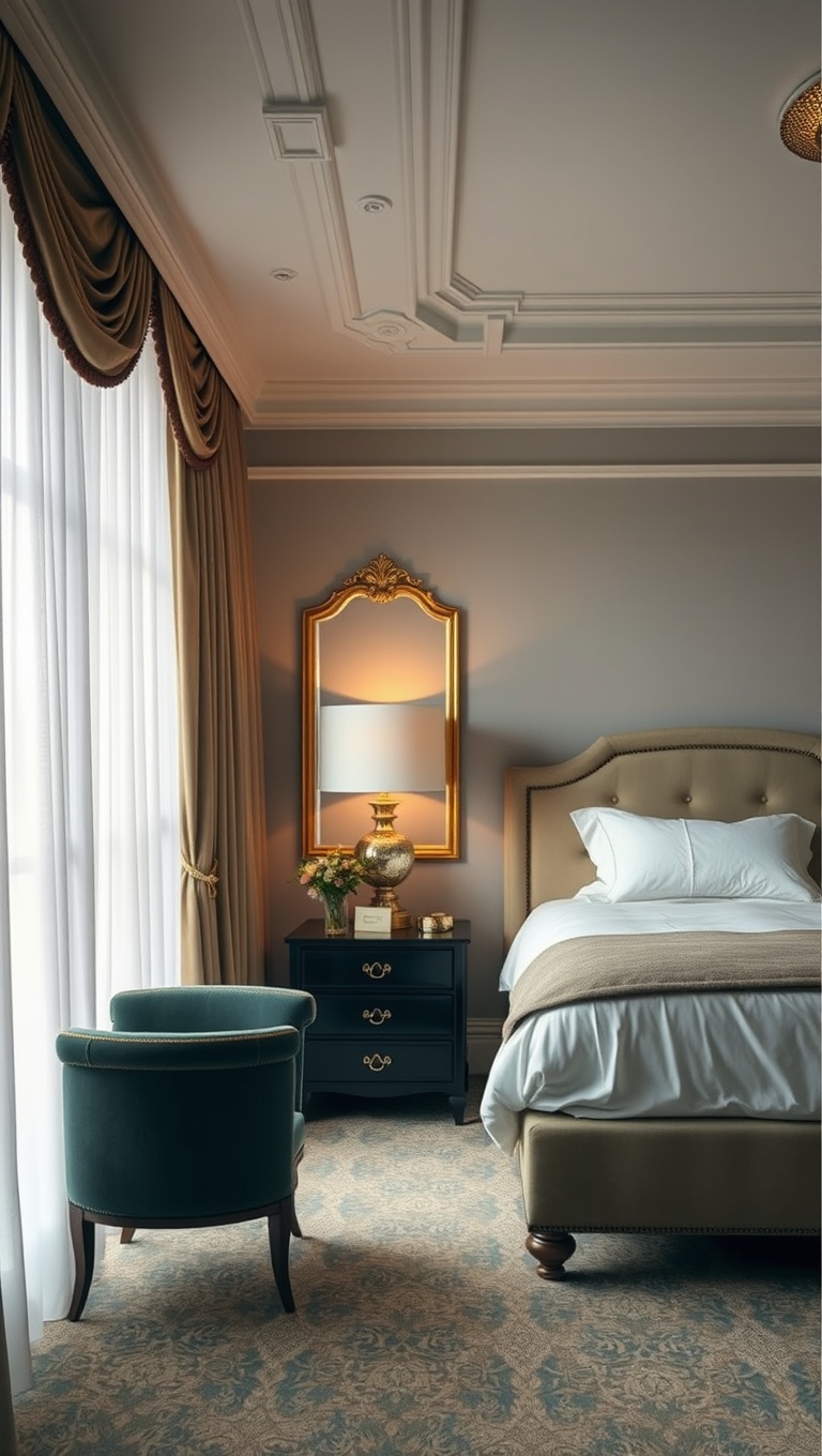 20 Timeless Ideas for a Classic Bedroom Makeover - 10. Frame Your Windows with Luxurious Drapes