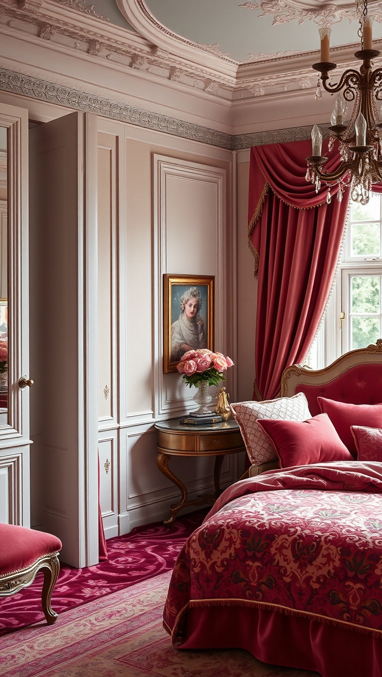 20 Glamorous Ideas to Transform Your Bedroom into a Vintage Oasis - 2. Velvet Dreams: Luxurious Fabrics to Use