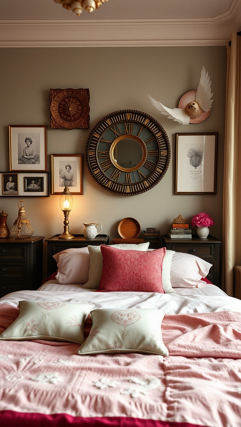 20 Glamorous Ideas to Transform Your Bedroom into a Vintage Oasis - 11. Vintage Accessories: Curate Your Own Collection