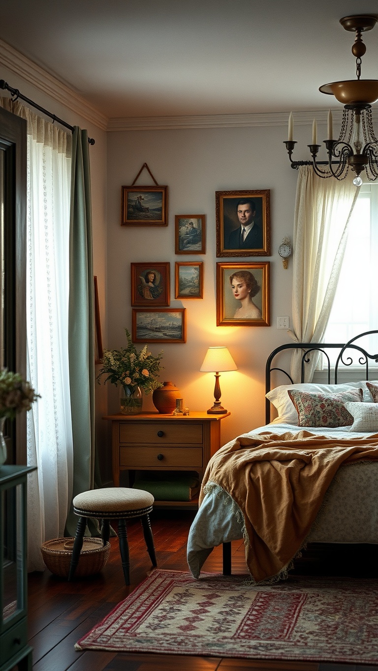 20 Charming Ideas for Vintage Style Bedrooms - 7. Repurposed Items: Creative Uses for Old Finds