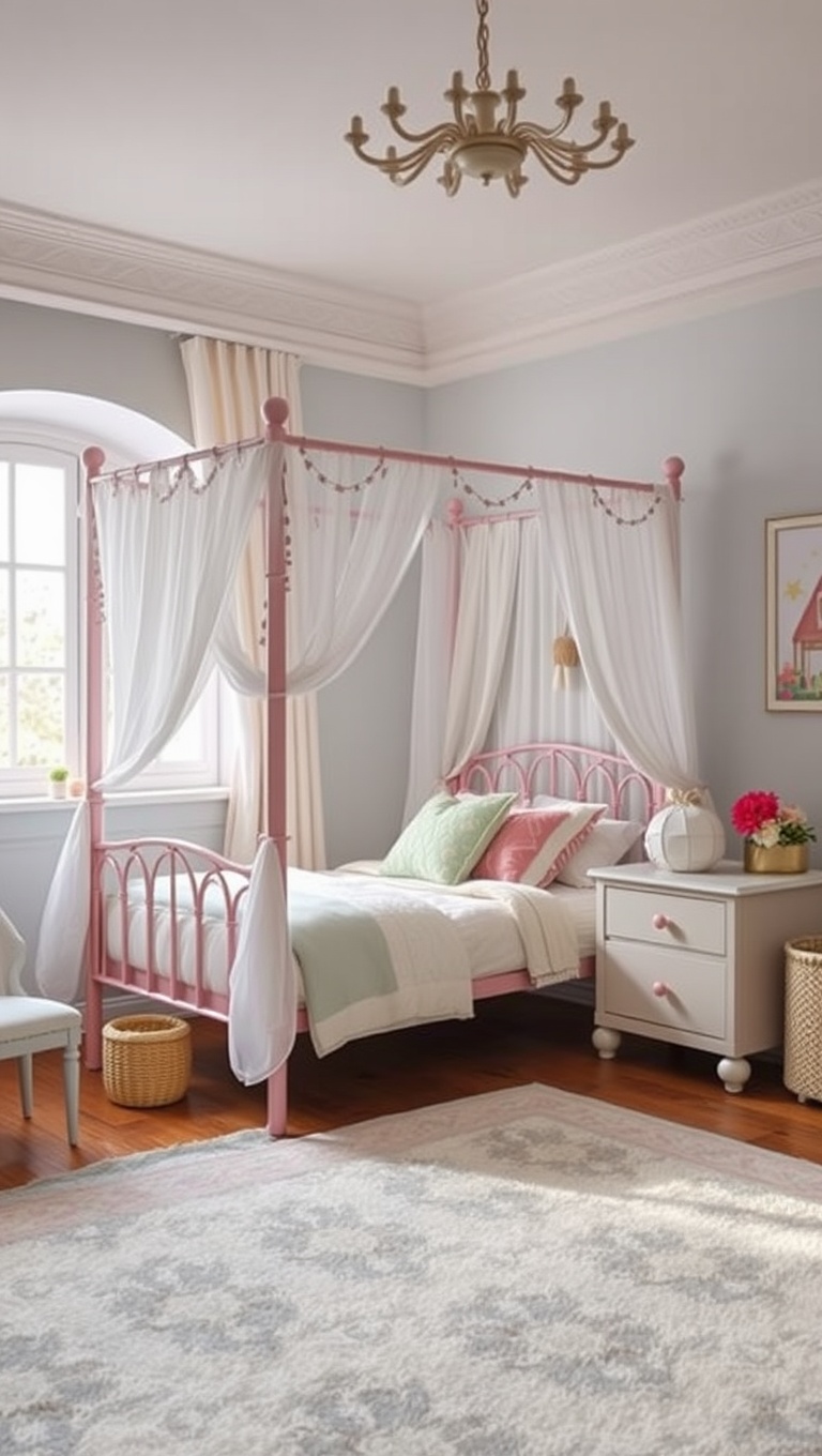 20 Whimsical Ideas to Transform Your Child's Bedroom into a Magical Retreat - 16. Dreamy Canopy Beds: A Touch of Fairytale Charm