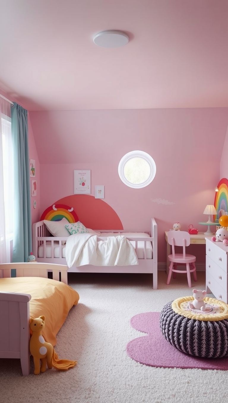 20 Whimsical Ideas to Transform Your Child's Bedroom into a Magical Retreat - 8. Rainbow Dreams: A Colorful Palette for Joy