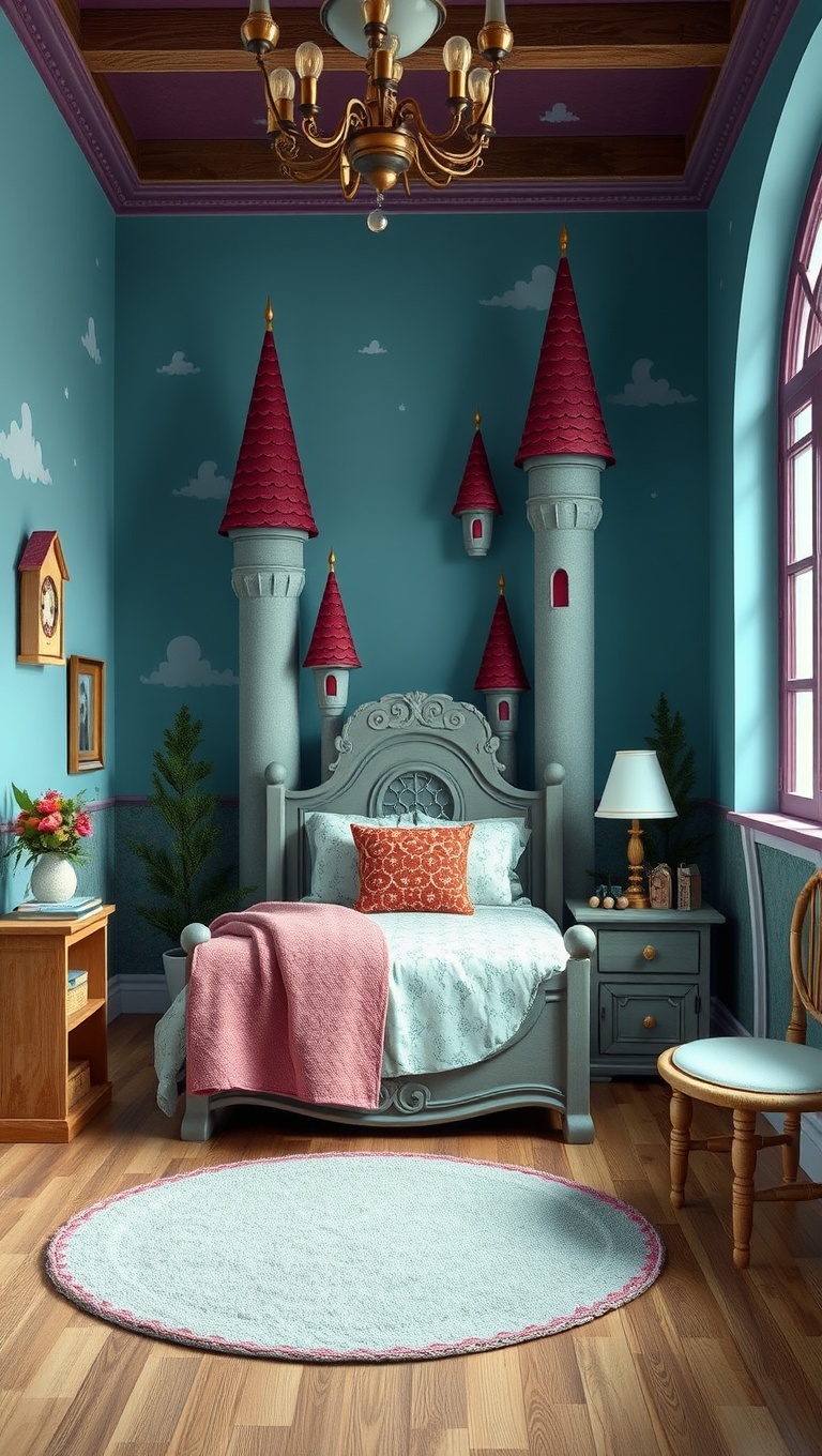 20 Whimsical Ideas to Transform Your Child's Bedroom into a Magical Retreat - 4. Enchanted Castle: Transform the Room into a Royal Retreat